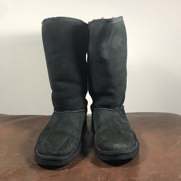 Ugg Tall Classic Black Winter Boots - Picture 2 of 6